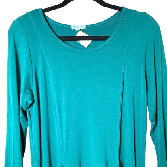 Hartstrings Small Green Aqua Tunic with Front Pockets - Picture 2 of 4